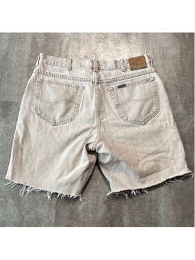 Vintage Lee Riveted Jean Shorts Men’s 36 Beige